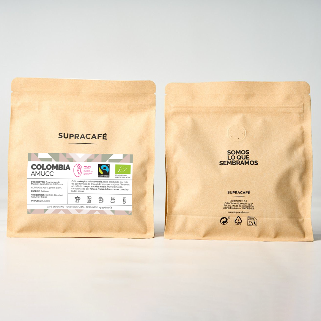 Café de Colombia Ecológico y de comercio justo AMUCC 250g