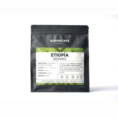 Café de Etiopía Sidamo 250 g