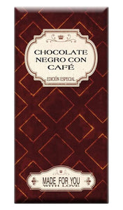 Chocolate Negro 72% con Café