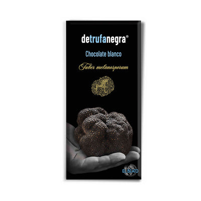 White chocolate with black truffle