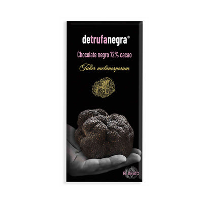 Dark chocolate with black truffle