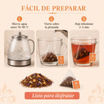 Rooibos Frutal Lama en pirámides