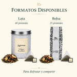 Té Blanco Fresa y Plátano Lama en pirámides