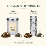 Té Blanco Fresa y Plátano Lama en pirámides