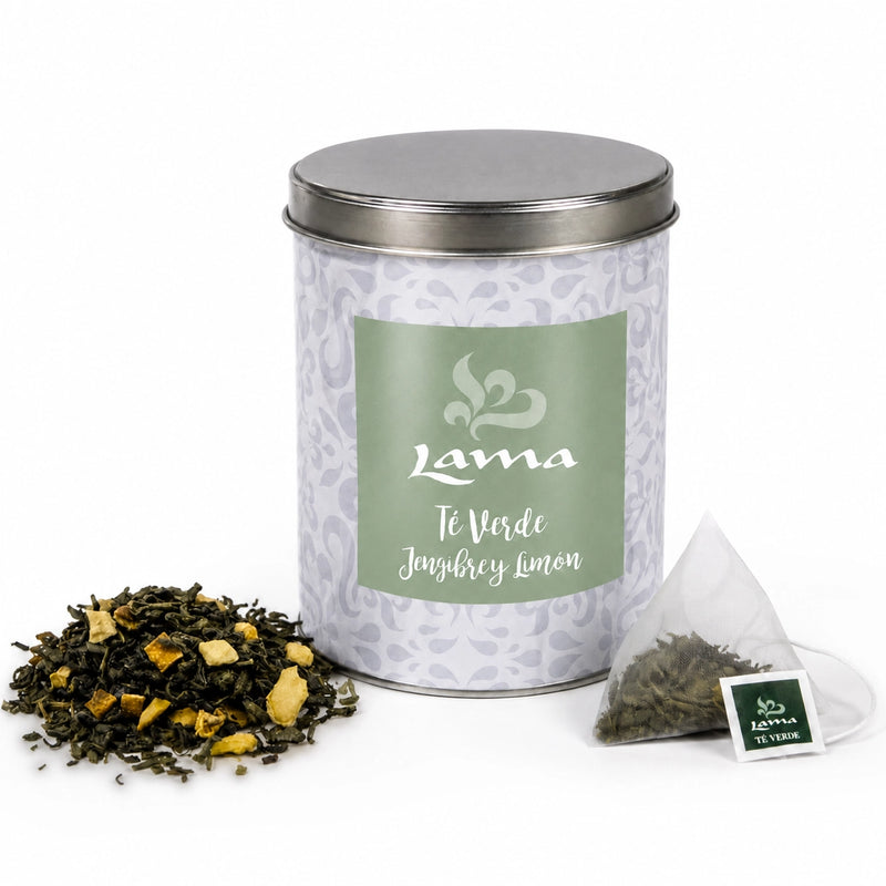 Té Verde con Jengibre y Limón Lama en pirámides