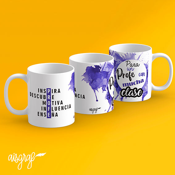 Taza profesor con clase