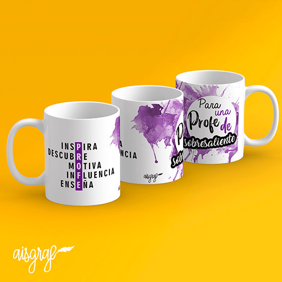 Taza profesora de sobresaliente