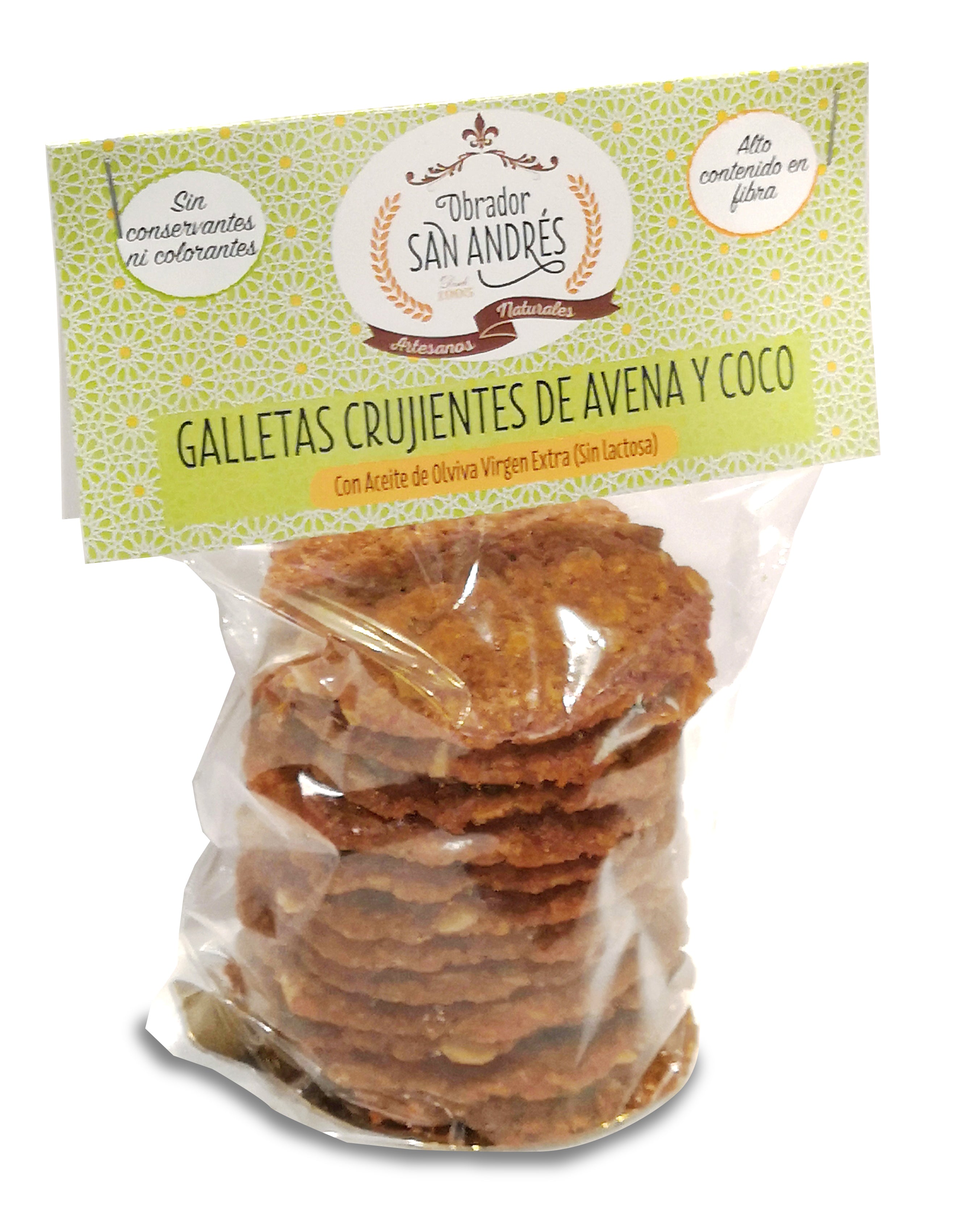 Galletas avena y coco con Aceite de Oliva Virgen Extra