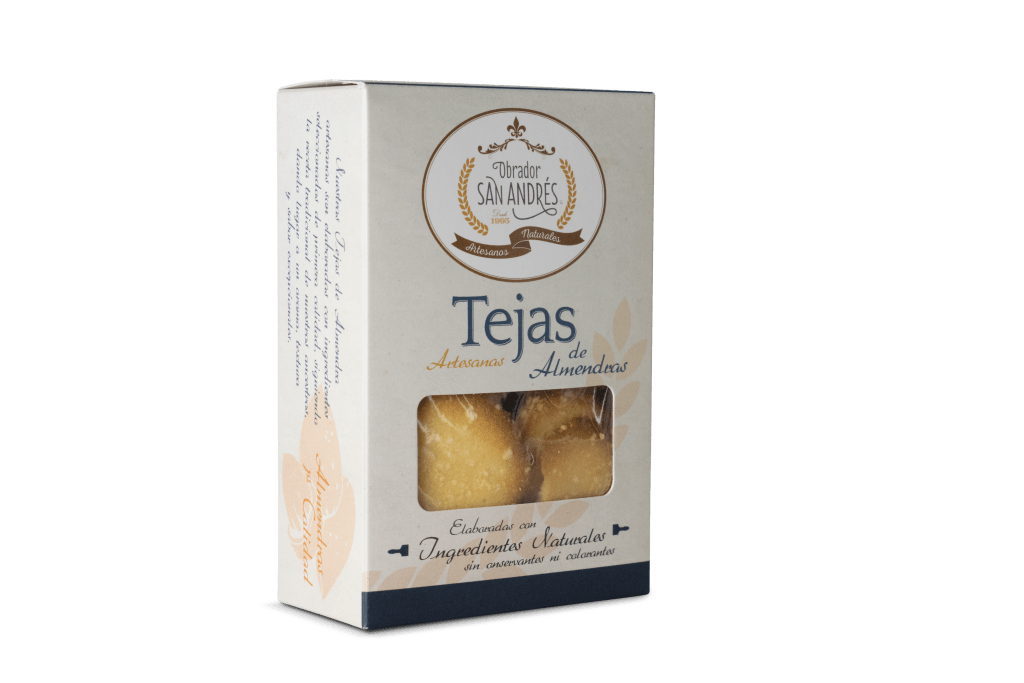 Tejas de almendras artesanas