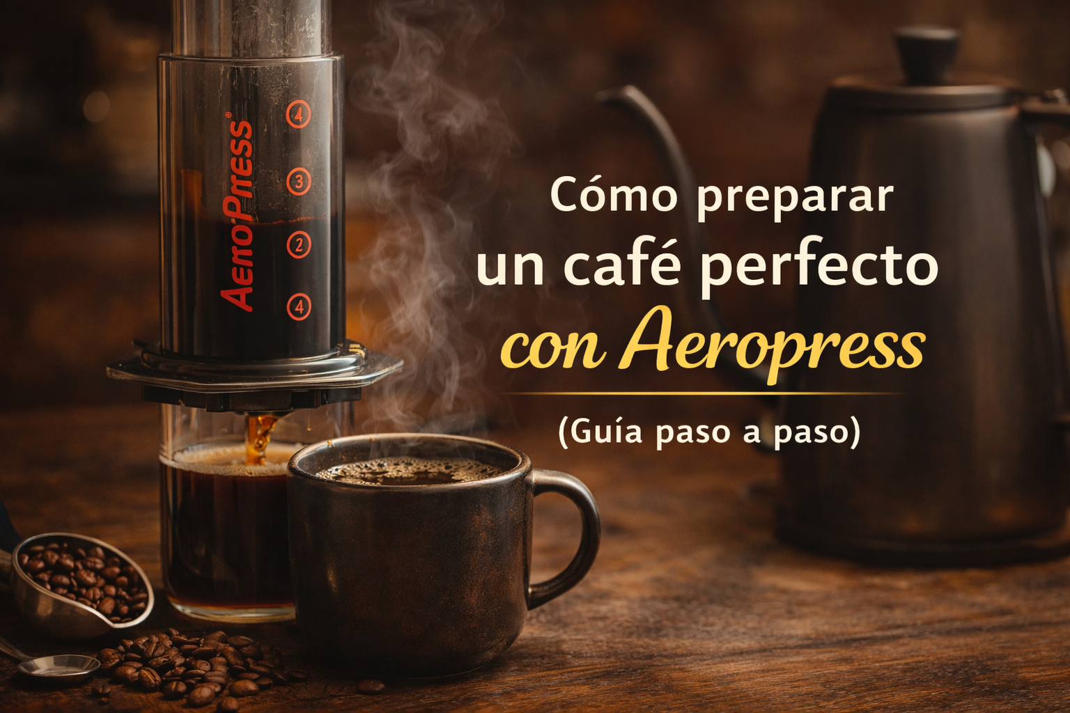 Cómo preparar un café perfecto con Aeropress (Guía paso a paso)