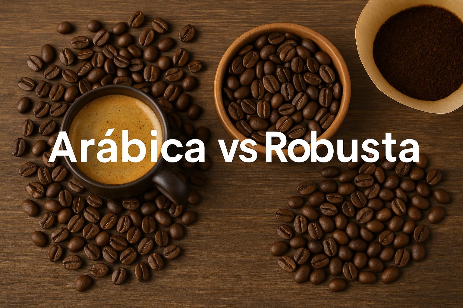 distinguir entre café arábica del robusta