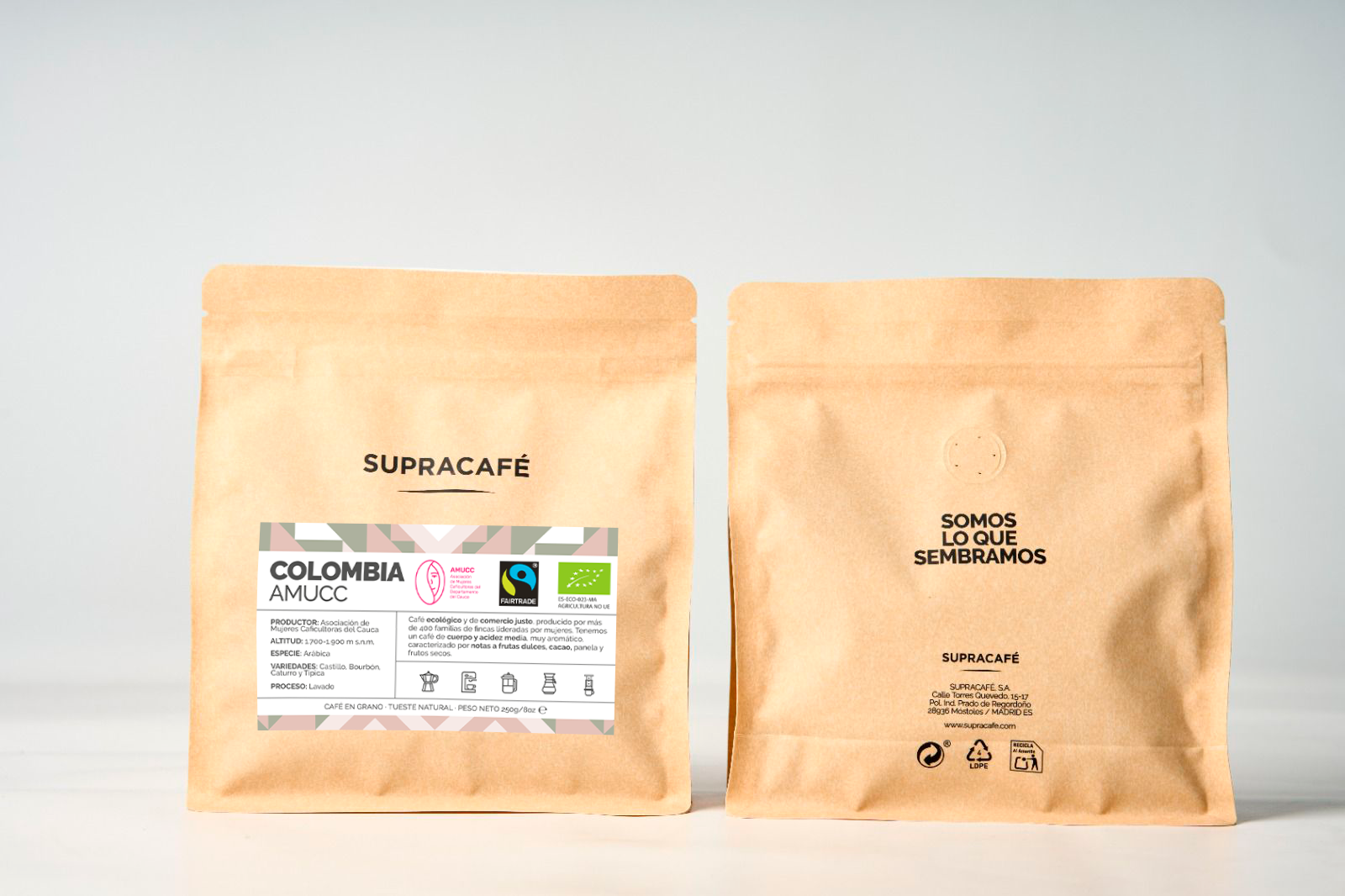 Café de Colombia Ecológico y de comercio justo AMUCC 250g