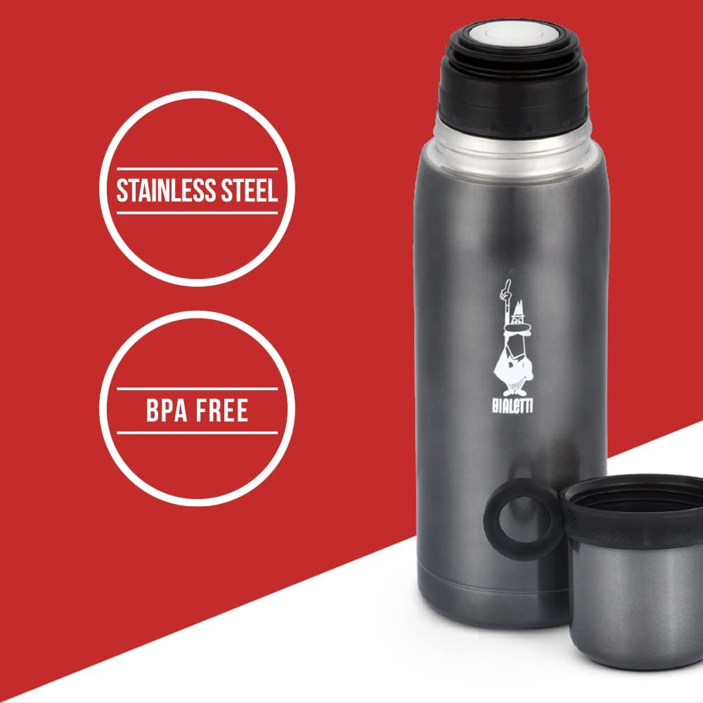 Termo térmico Bialetti con tapa de taza