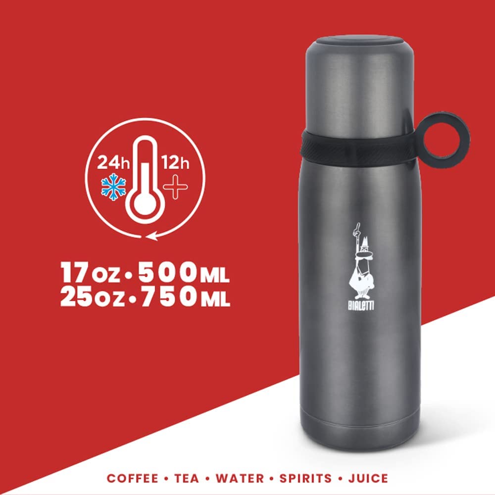 Termo térmico Bialetti con tapa de taza
