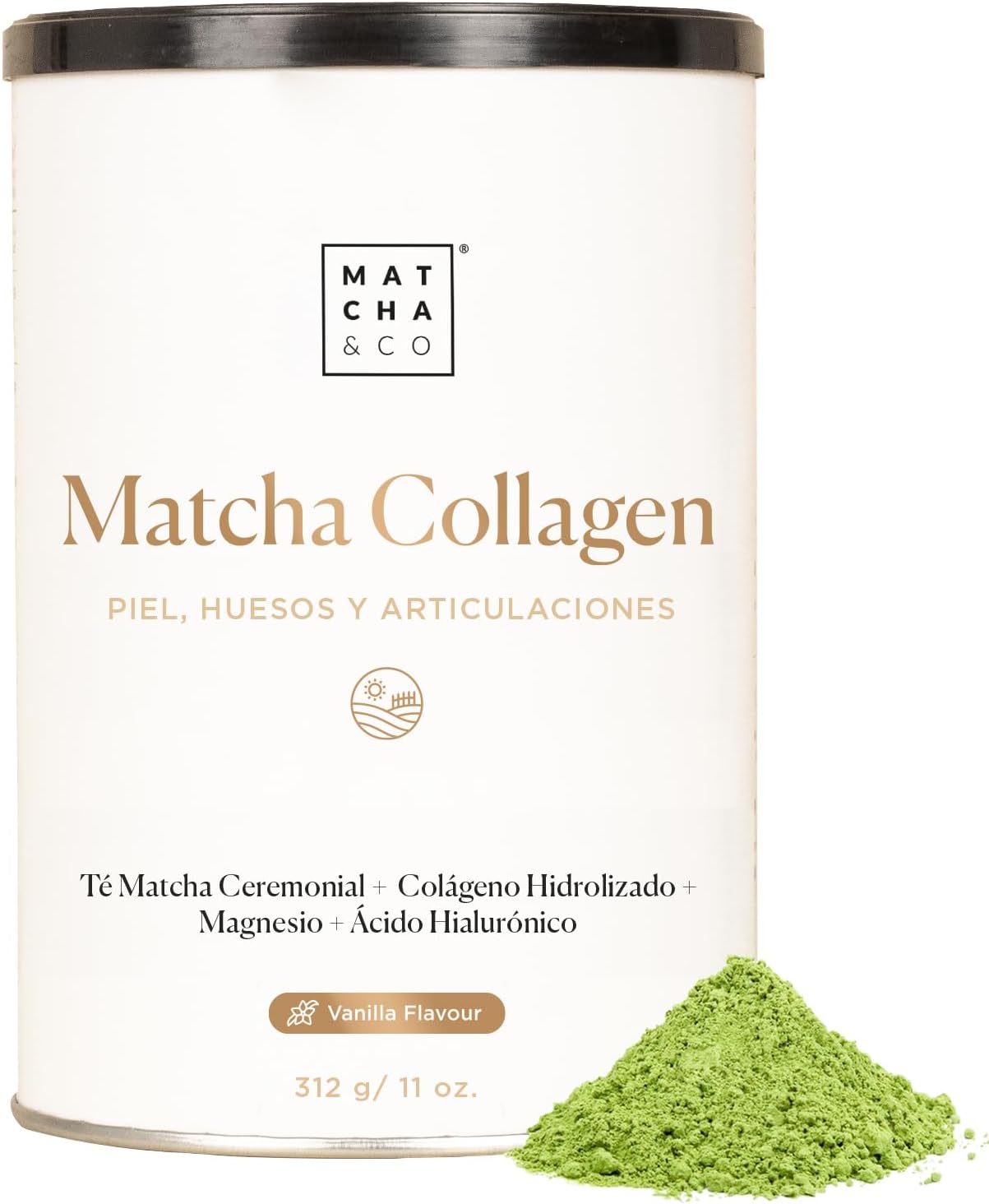 Colágeno con té matcha / vainilla