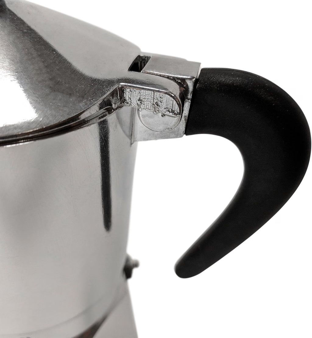 Cafetera Italiana Bialetti Break 3 Tazas — Aluminio, Gris