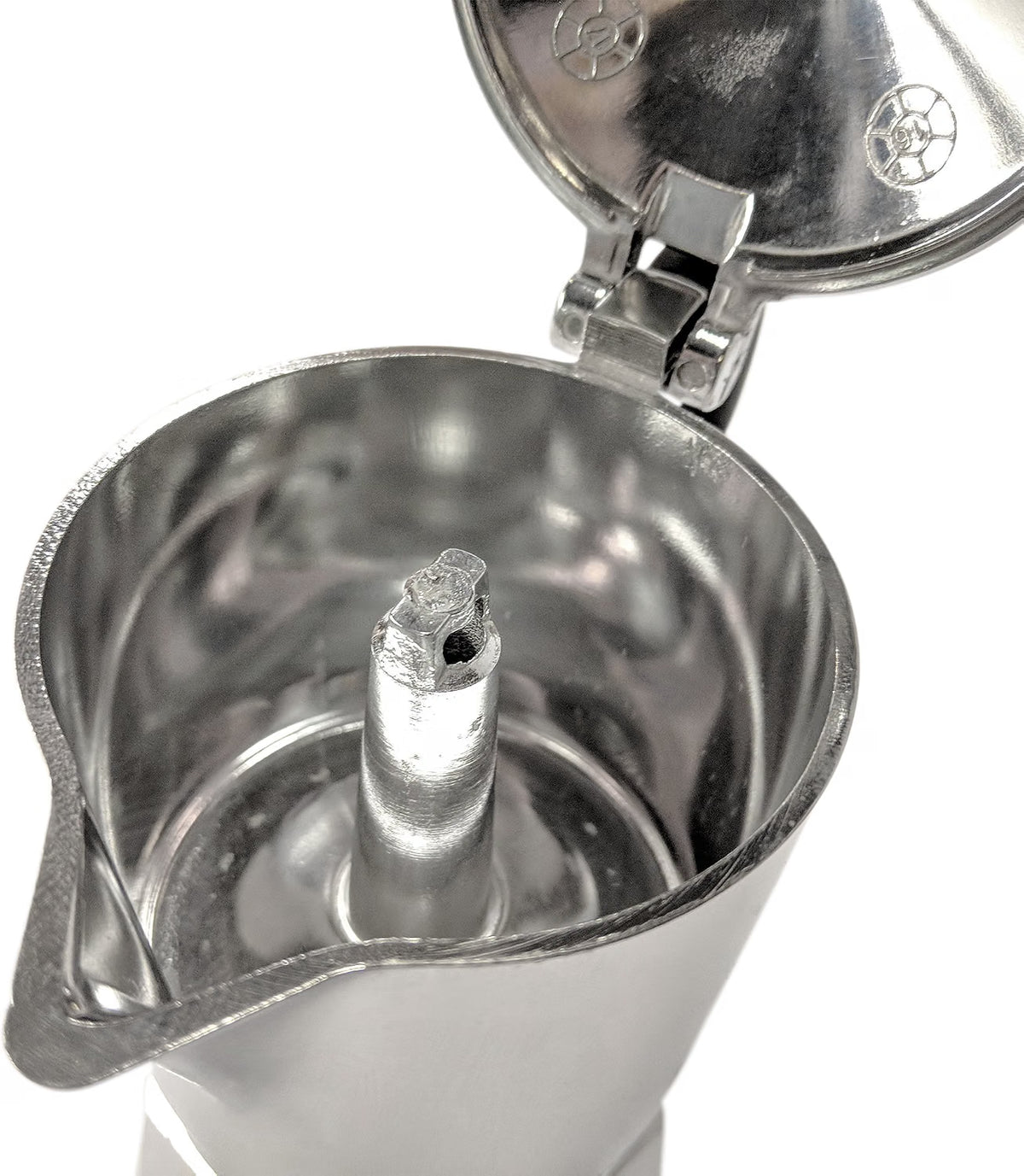 Cafetera Italiana Bialetti Break 3 Tazas — Aluminio, Gris