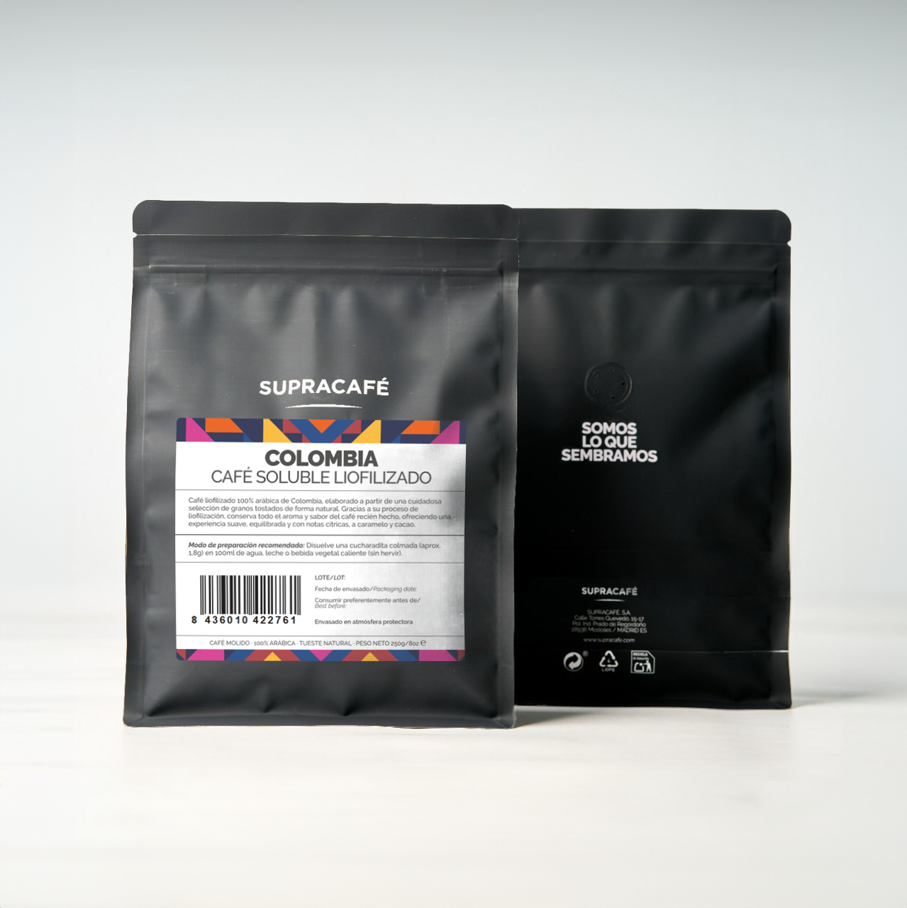 Decaffeinated freeze-dried instant coffee 250 gr 