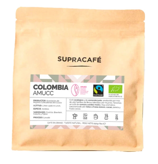 Café de Colombia Ecológico y de comercio justo AMUCC 250g