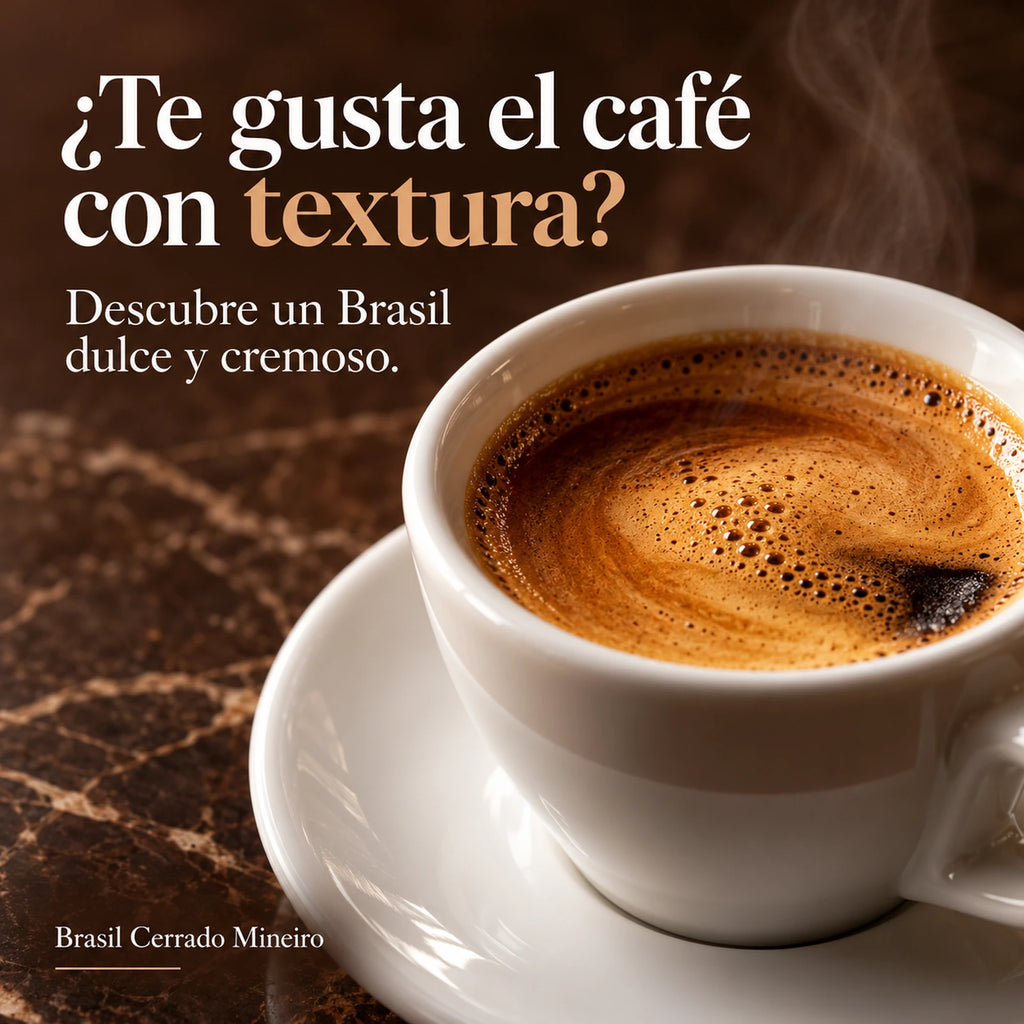 ¿Te gusta el café con textura? Descubre un Brasil dulce y cremoso. Brasil Cerrado Mineiro.