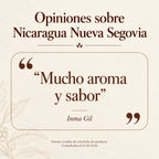 Opiniones publicadas sobre Nicaragua Nueva Segovia, de Inma Gil. Fuente: ficha del producto; consultadas el 17 de octubre de 2026.
