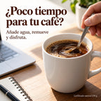 ¿Poco tiempo para tu café? Añade agua, remueve y disfruta. Liofilizado natural 250 g.
