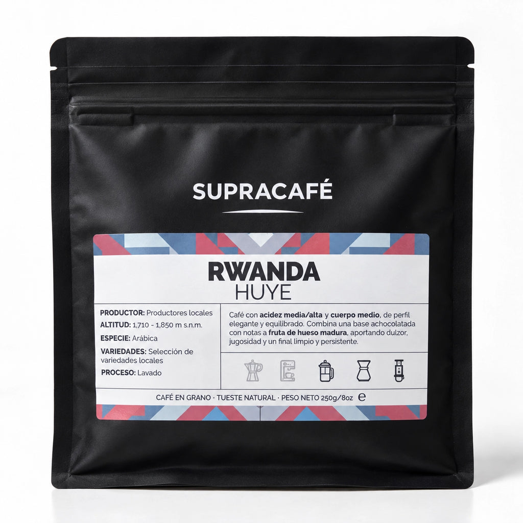Bolsa de Café de Ruanda Huye 250 g - Supracafé, Cafesytes.com