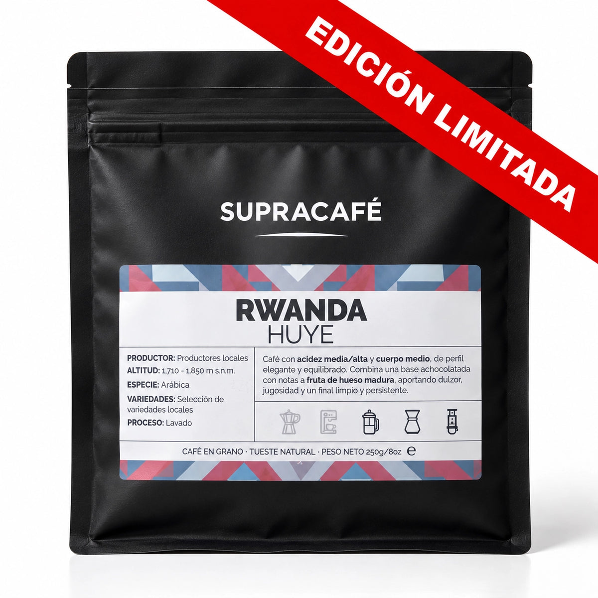Café de Ruanda Huye 250 g Edición Limitada - Supracafé