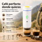 NÓMADA preparando espresso sin cables – cafetera portátil batería 7.500 mAh
