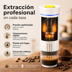 Pack NÓMADA: cafetera portátil, cable USB y adaptadores para cápsulas y café molido