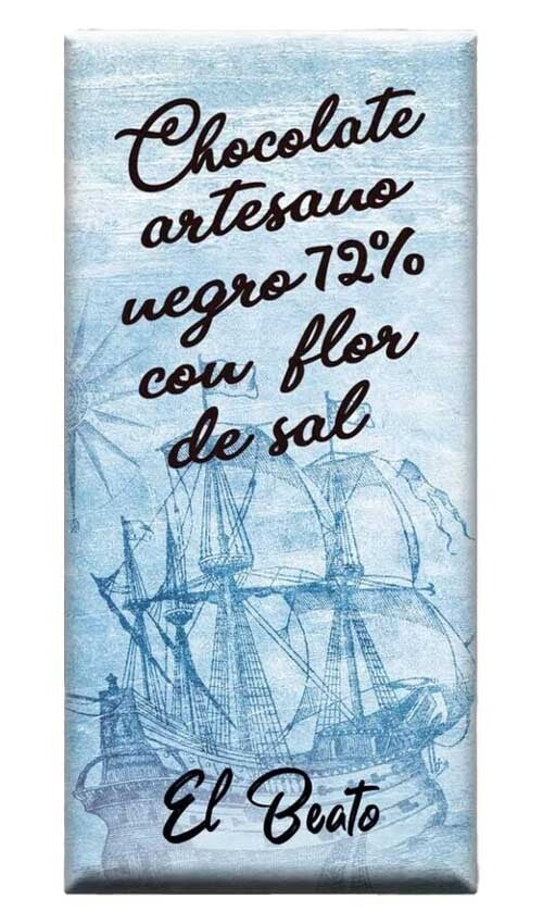Dark Chocolate 72% with Flower of Salt