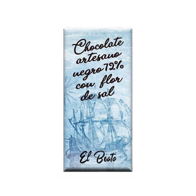Dark Chocolate 72% with Flower of Salt
