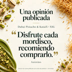 Chocolate Dubai de Pistacho y Kataifi 400g · extracto de una reseña publicada