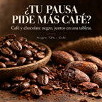 Chocolate Negro 72% con Café · descubre su combinación de sabores