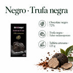 Chocolate negro con trufa negra · ingredientes, sabor y formato