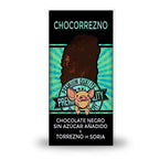 Chocorrezno negro sin azúcar, chocolate con torrezno de Soria