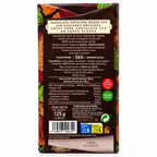 Parte trasera del chocolate negro 54% El Beato sin azúcares añadidos, ingredientes e información nutricional