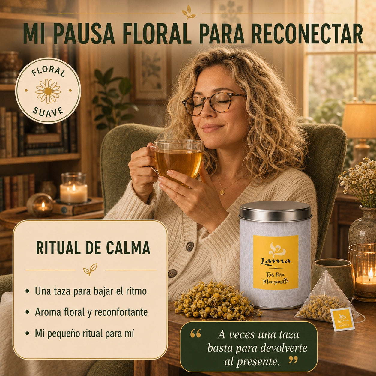 Manzanilla Flor Pura Lama en pirámides