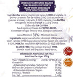 Chocolate blanco con violetas