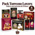 Pack Torrezno Lovers de El Beato: dulces artesanos con torrezno de Soria y chocolate — turrón Dubái, chocorreznos, polvorrezno, torrezno cookies y rocks