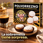 Caja de polvorreznos El Beato, polvorón crujiente con torrezno