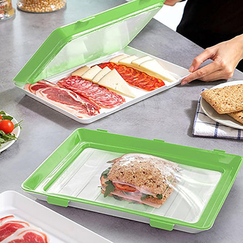 Set de 3 Bandejas ConservaFresh™ – Conservación Inteligente y Sin Plástico Desperdiciado 🍱