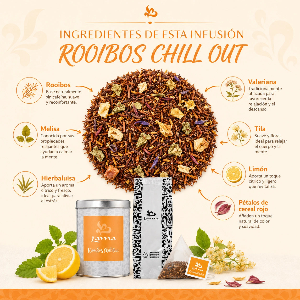 Rooibos Chill Out Lama en pirámides