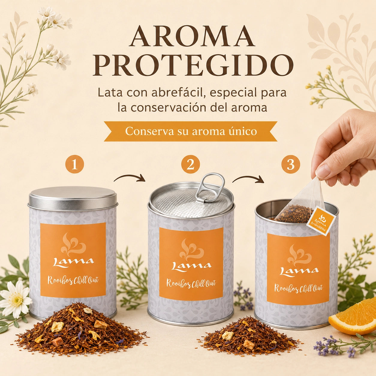 Rooibos Chill Out Lama en pirámides