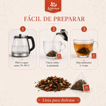 Té Rojo Pu-erh Silueta de Verano Lama en pirámides