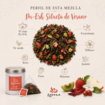 Té Rojo Pu-erh Silueta de Verano Lama en pirámides