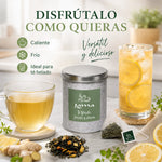 Té Verde con Jengibre y Limón Lama en pirámides
