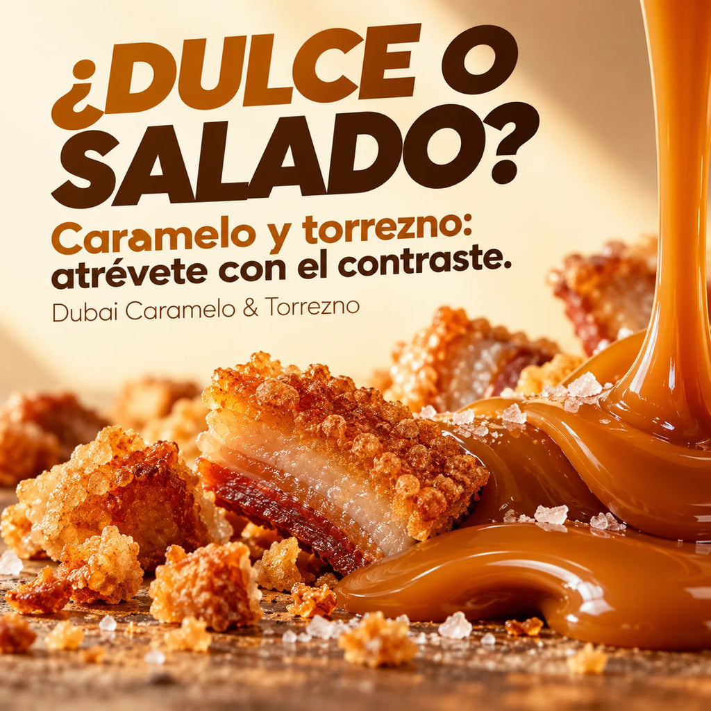 Turrón Dubai Style Caramelo & Torrezno – Edición Gourmet 200 g · descubre su combinación de sabores