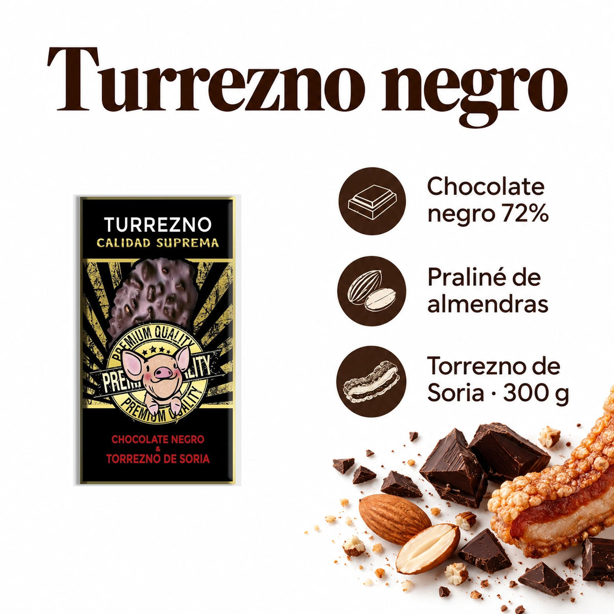 TURREZNO negro · ingredientes, sabor y formato
