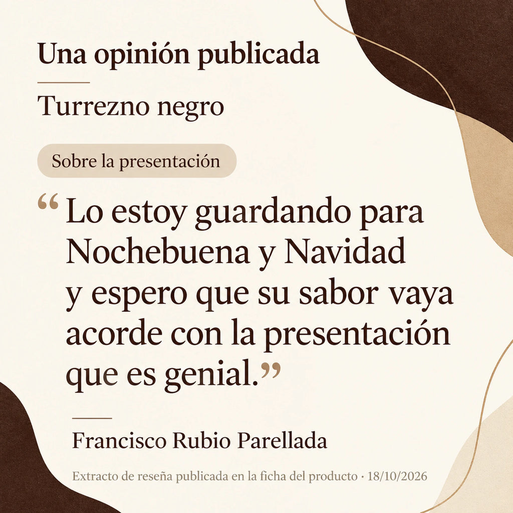 TURREZNO negro · extracto de una reseña publicada